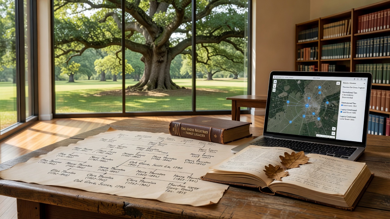 Genealogical Records Reveal Family Legacies Tied to Specific Oak Groves Across Generations