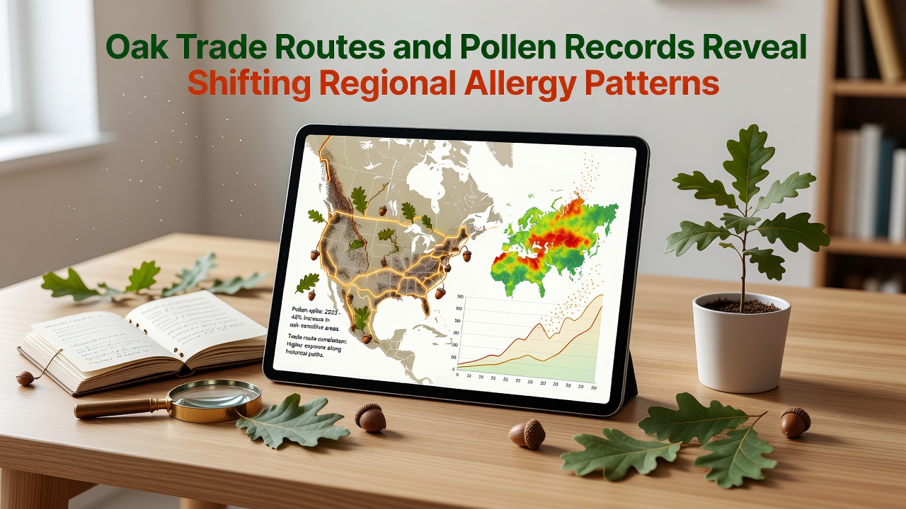 Oak Trade Routes and Pollen Records Reveal Shifting Regional Allergy Patterns